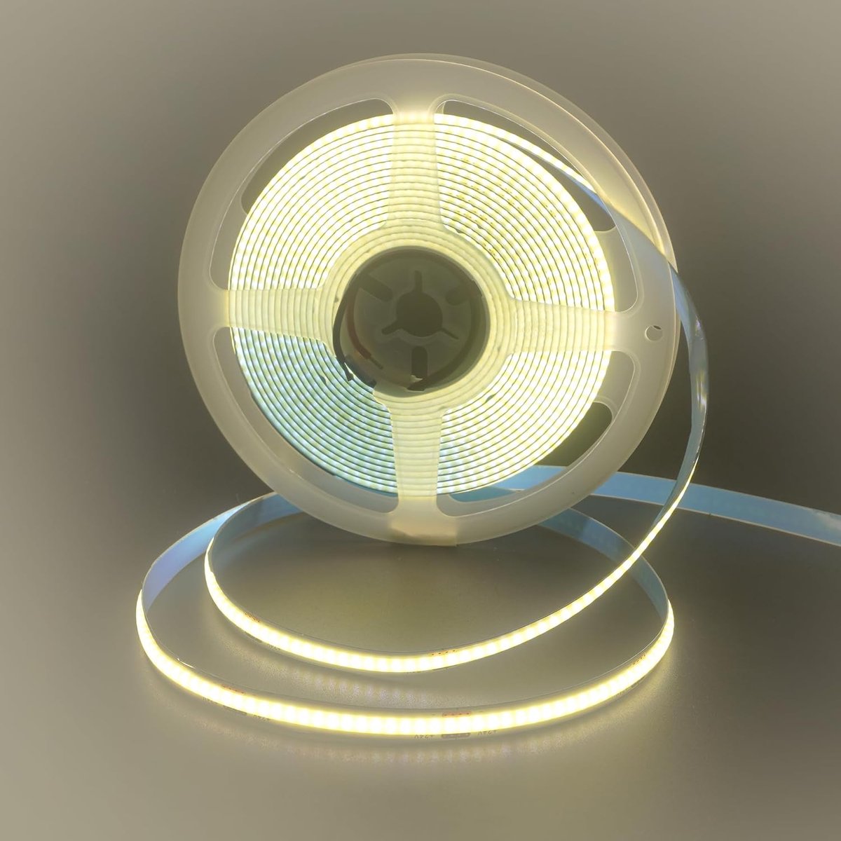 24V 8mm Breedte COB 320LED Lichtbalken Met Naakte Draad (Geen Voeding),32,8FT/10M,Natuurlijk Wit 4000K,320LEDs/M,CRI90,Galvaniseerde Dubbelzijdige Plaat,10W/M