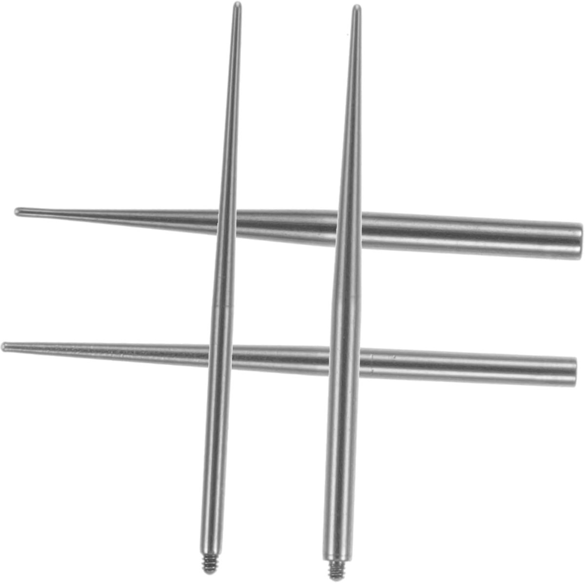 4 Stuks Piercingsieraden Doordringend Leiden Piercing Tool Voor Oorsteker Leidende Stok Accessoires Benodigdheden Stok Silver Roestvrij Staal