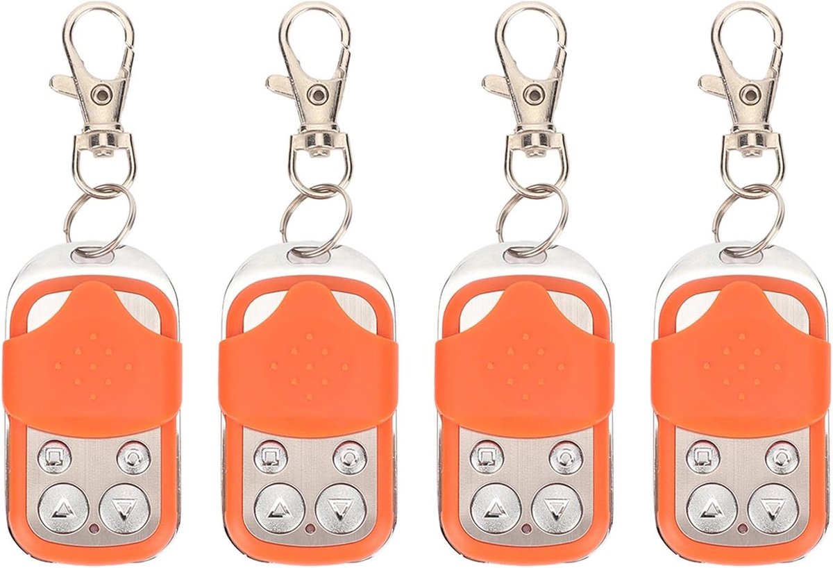Deurafstandsbediening, 4 stuks, 433,92 MHz, universele poortopener, afstandsbediening, poortcontrole, afstandsbediening, FOB voor kippen, coop, deur, garagedeur
