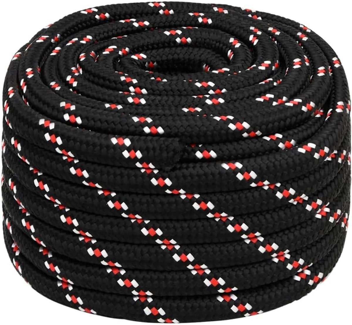 Touw voor boten, jachten en zeilboten, van polypropyleen, kleur wit, dikte 20 mm, lengte 50 m