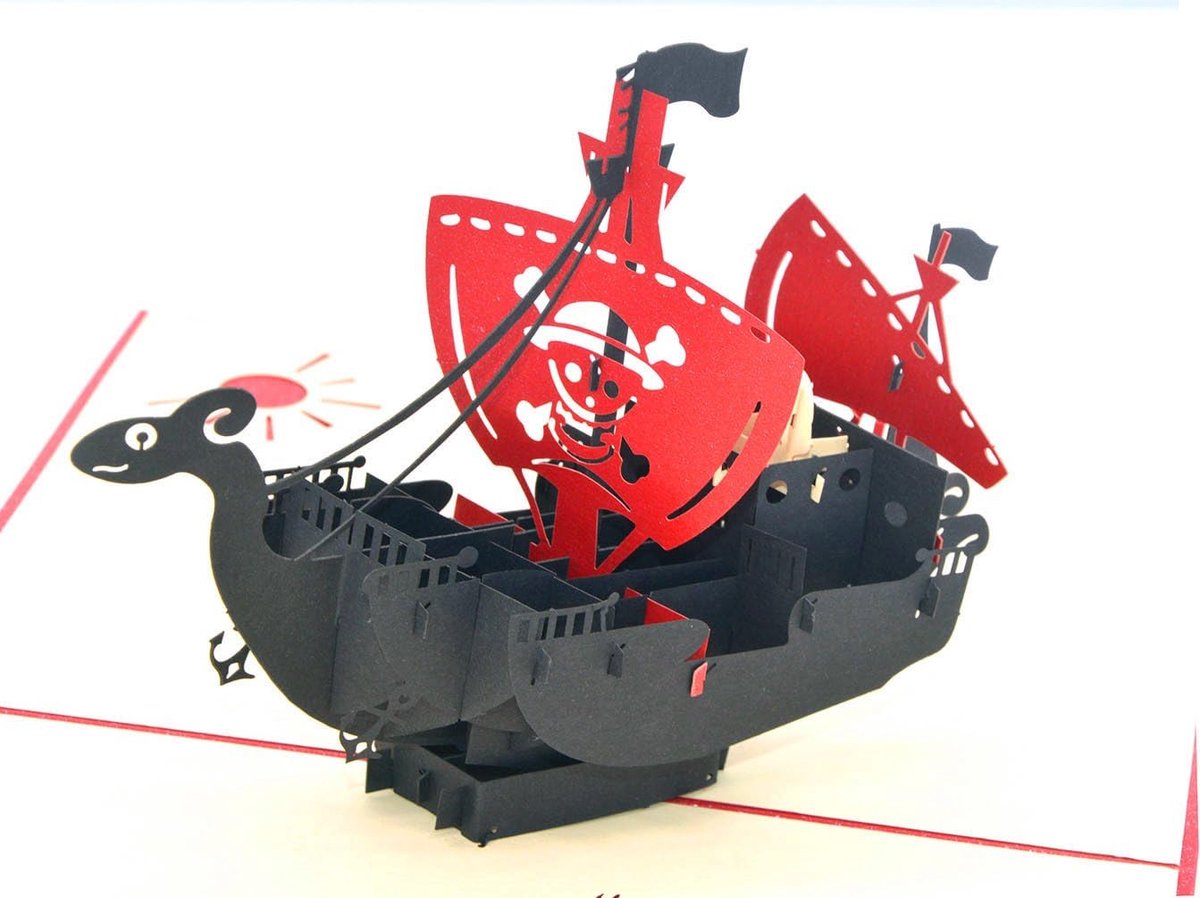 3D pop-up wenskaart, handgemaakt, bloemenmandje, piratenschip, blanco kaarten, zegen, papier, vouwkaarten, business cadeaukaart, wenskaarten