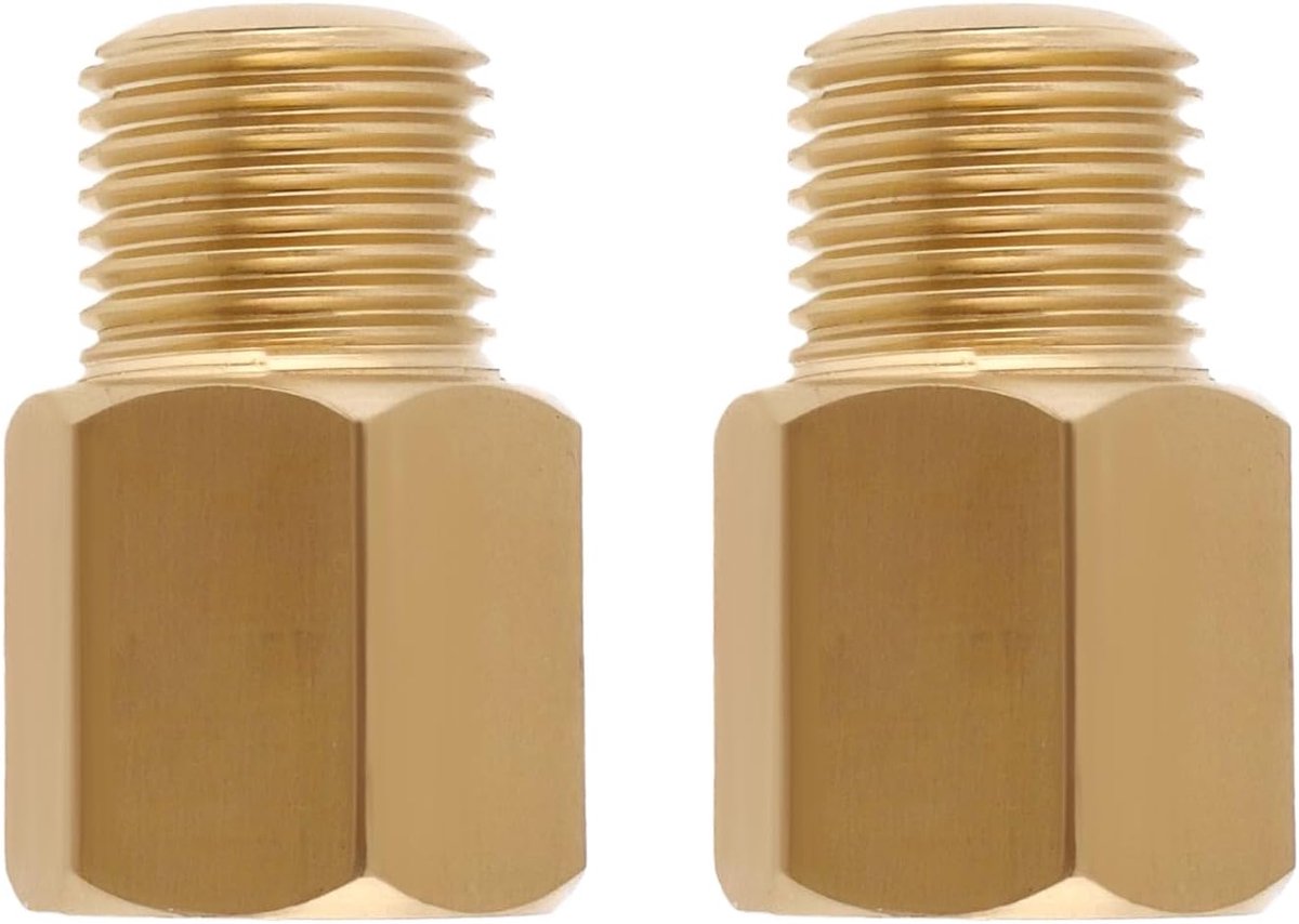 Dailygoods - Messing Adapter - 1/8 BSPT naar 1/8-27 NPT - Precisie Fitting - Duurzaam materiaal - Geschikt voor diverse toepassingen - Perfect voor le