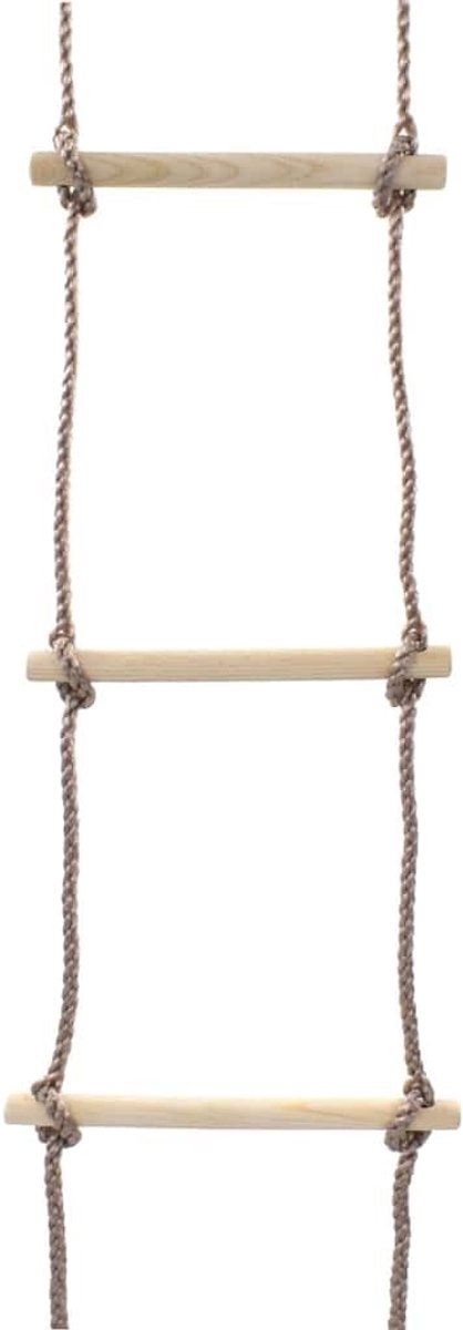 290 cm hout & touw klimladder voor kinderen tuin