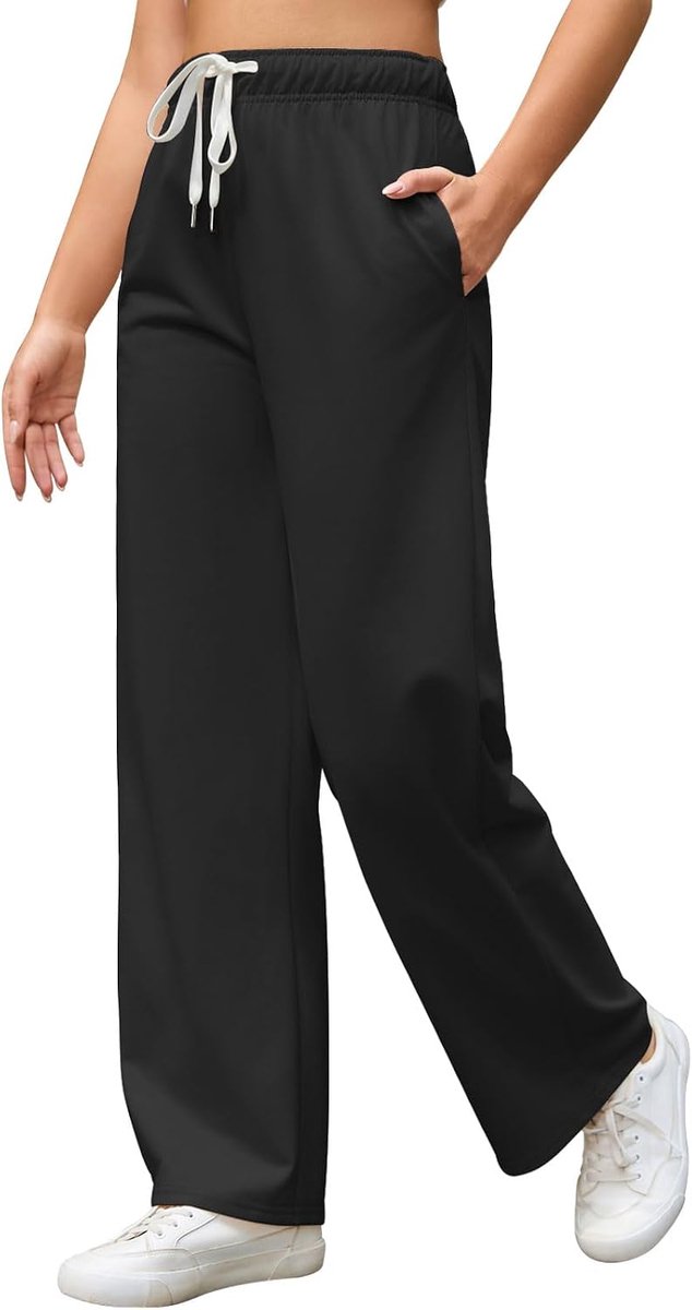 Joggingbroek voor dames, breed, baggy, elastische taille, joggen, casual, comfortabel voor sport en dagelijks gebruik