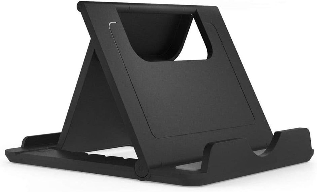 Bureau Universele Verstelbare Multi-angle Opvouwbare Desktop Stand voor Smartphone en Tablet voor UMI DIAMOND - Zwart
