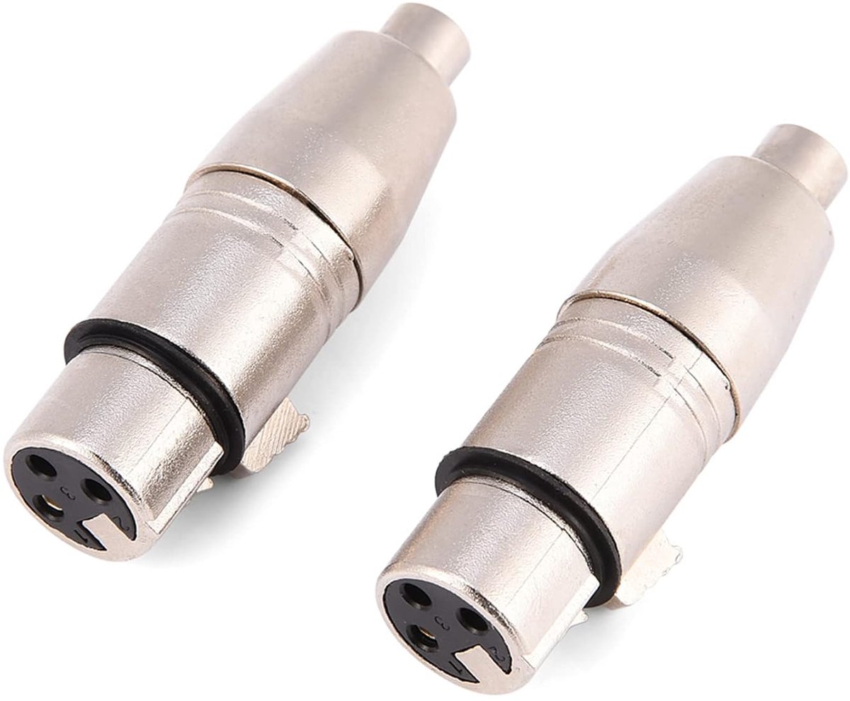 2 stuks XLR naar Adapter XLR 3-Pin Female naar Female Audio Microfoon Mic Connector