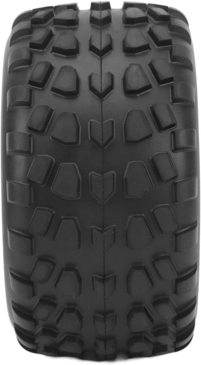 Wielen en -banden, hoge slijtvastheid, 12 mm rubberen zeskantbanden en kunststof wielen voor Traxxas 1/10 vrachtwagen (Stamped, Rustler)