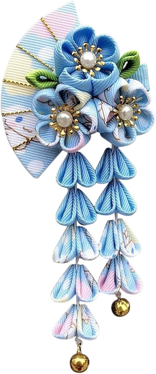 Japanse Kanzashi haarspeld, kimono, haarclips, handgemaakte bloemen, haarclip, Hanfu Yukata Geisha haarsieraad kanzashi, haarspeld voor dames, meisjes, bruiloft, festival, cosplay, dagelijks