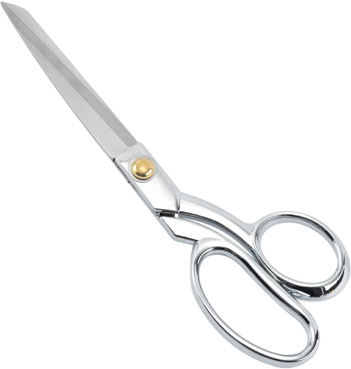 Professionele kleermakersschaar, roestvrij staal, titanium handvat, schaar voor het knippen van stof, leer, kleding,) (26cm, 888)