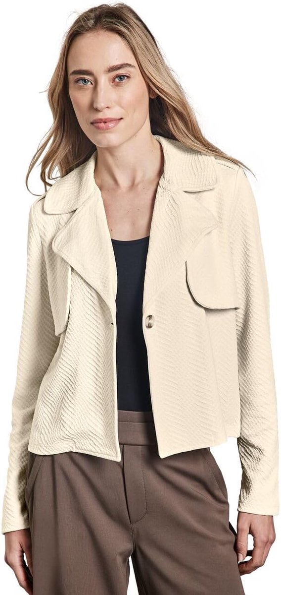 One A212538 dames Korte structuur trenchcoat
