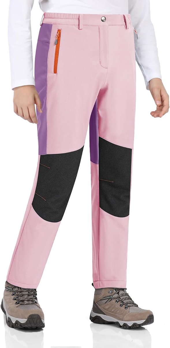 Kinderen Waterdichte Winterbroek Skibroek Warme Fleece Softshellbroek Thermische Snowboardbroek Jongens Gevoerde Outdoorbroek