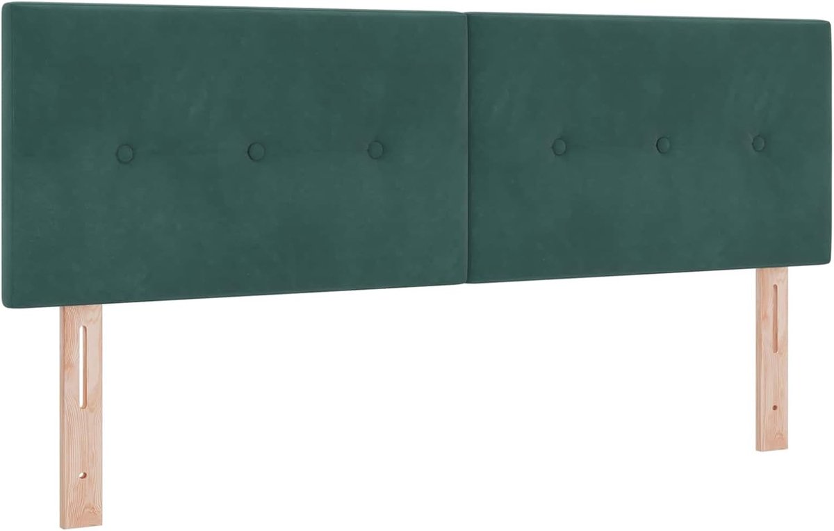 Led-hoofdeinde met ledstrips, groen, 144 cm, polyester, hoofdeinde voor bed, bedhoofdeinde voor boxspringbedden, slaapkamer3338132