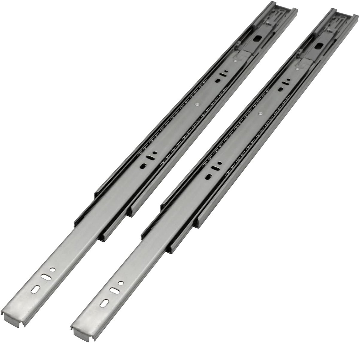 1 paar volledig uitschuifbare uitschuifbare telescopische rail lengte 500 mm hoogte 45 mm ladegeleiders draagkracht 35 kg/paar ladegeleiders