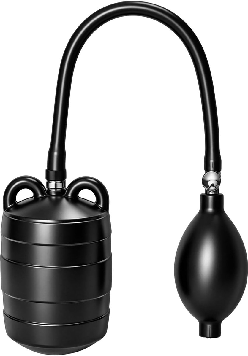 100 mm, opblaasbaar, buisafdichtingskussen met handpomp, herbruikbare buissluiting van natuurlijk rubber, luchtdichte buisafdichting voor afvalwaterleidingen, sanitaire reparatie en