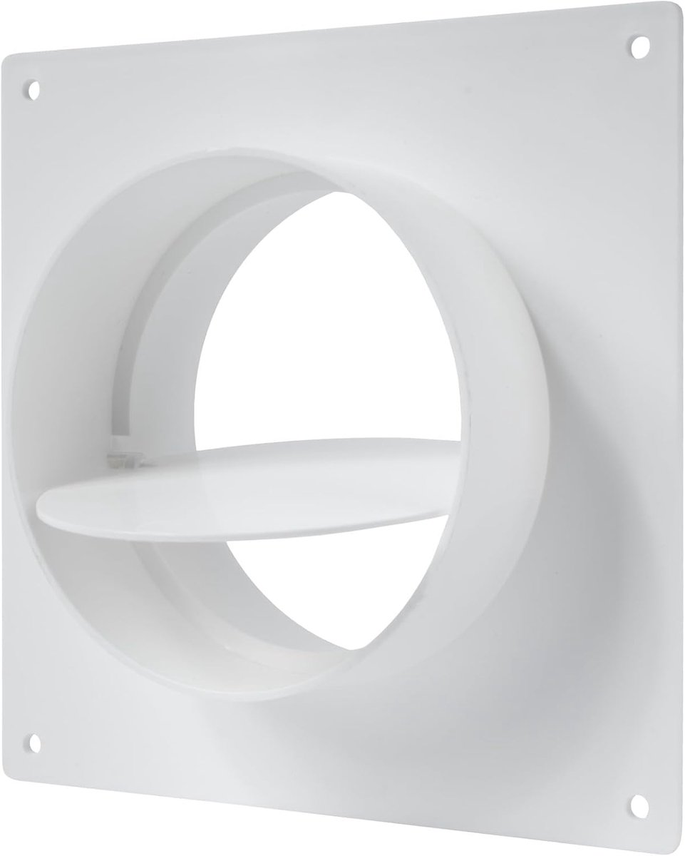 Systems 10 cm kunststof rechte ventilatiekanaalconnector voor verwarmings- en airconditioningsysteem met ventiel