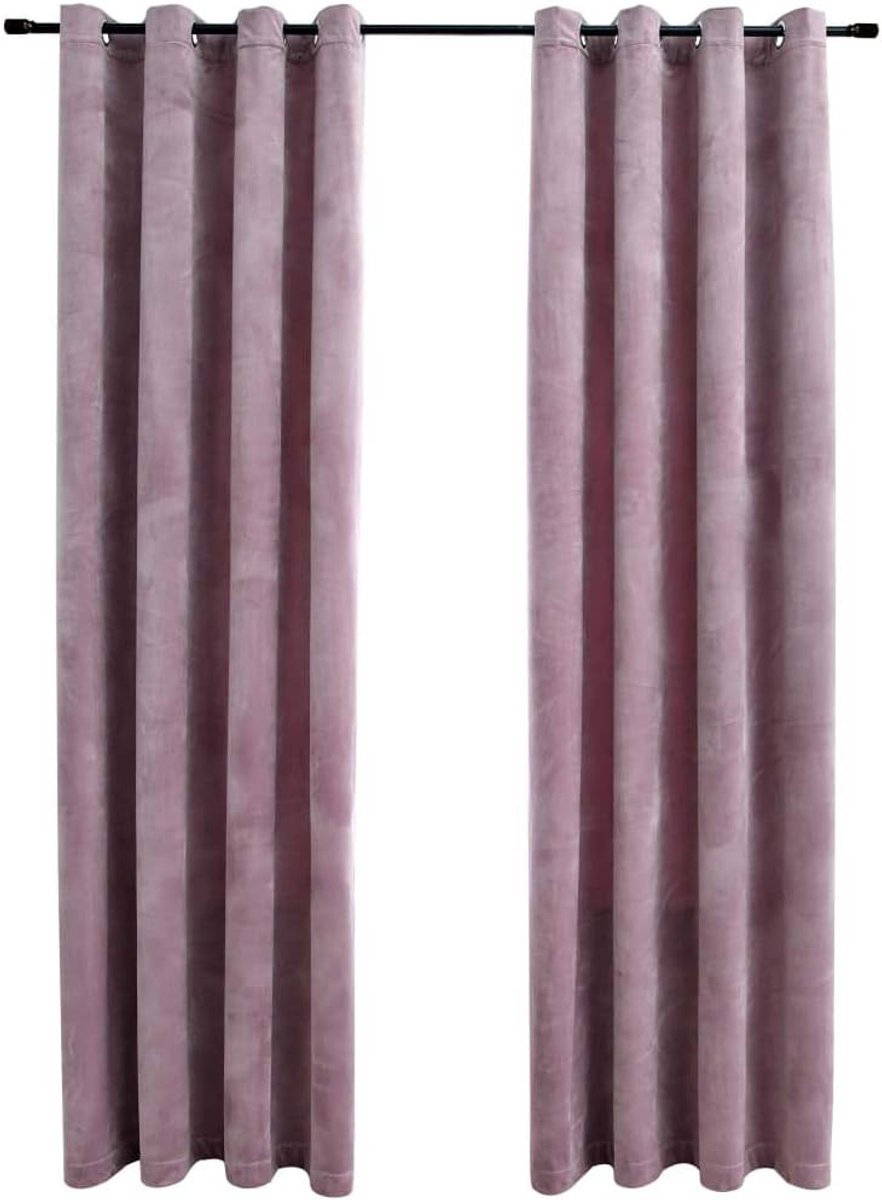 Verduisterende gordijnen met ringen, van fluweel, verduisteringsgordijn voor slaapkamer, zonwering voor modern huis, 140 x 175 cm, 140 x 225 cm, verkrijgbaar in vele kleuren