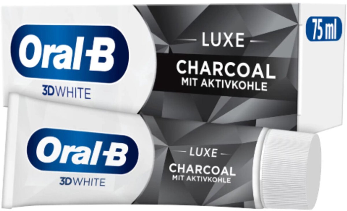 Oral-B Tandpasta 3D White Houtskool 75 ml
