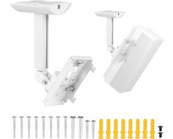 Houders (wand/plafond) – verstelbare arm en instelbare hoek voor Bose UB-20, UB-20 Series II, WB-50 II, Lifestyle en SoundTouch-serie (wit)