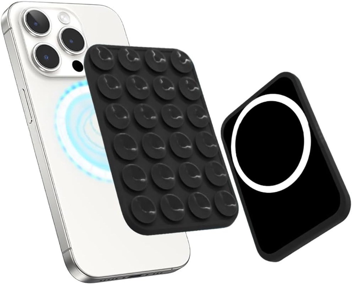 Telefoonhouder, mobiele telefoonhouder, magnetisch, met magneet, draagbare telefoonstandaard met magneetplaat, universele standaard voor mobiele telefoon, tafelhouder voor smartphones