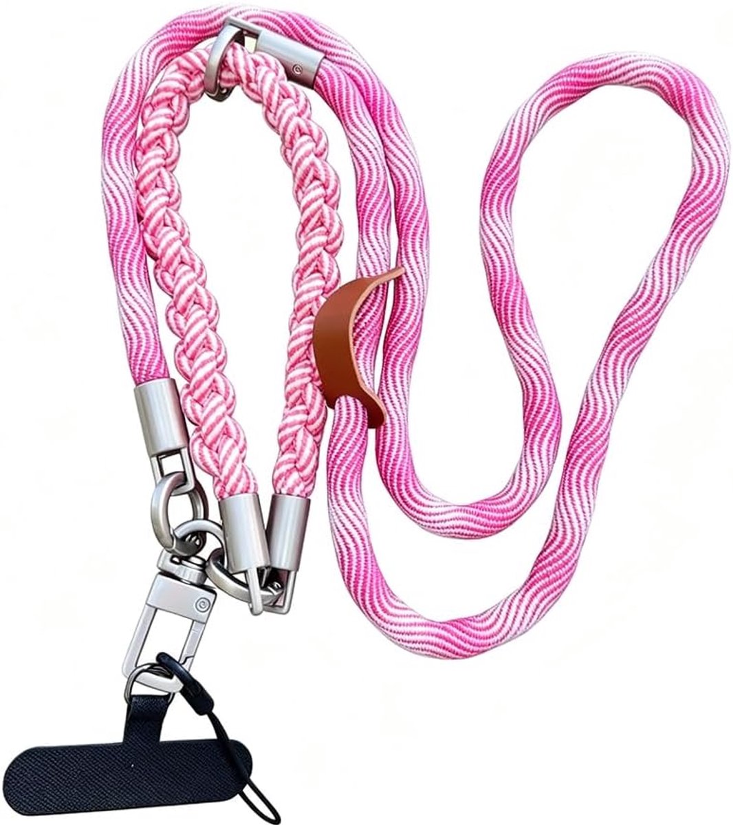 telefoonketting om om te hangen, sleutelkoord om om te hangen met karabijnhaak, lange telefoonband voor pols, mobiele telefoonketting kort, telefoonkoord om om te hangen, telefoonkoord
