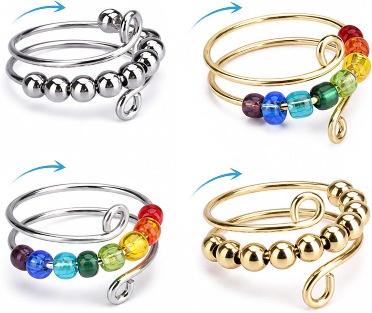 Angst ring open ring voor dames