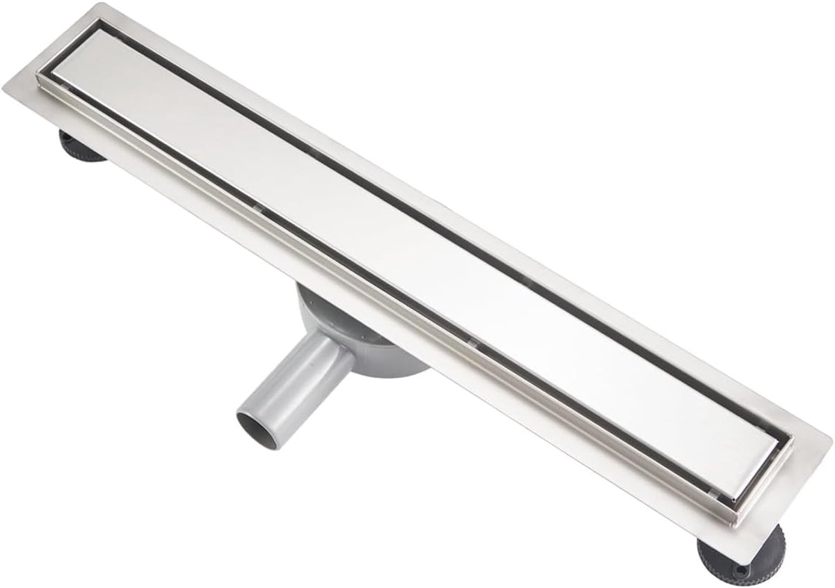 Douchegoot 80 cm, 2-in-1 paneel, met 360° sifon en filter