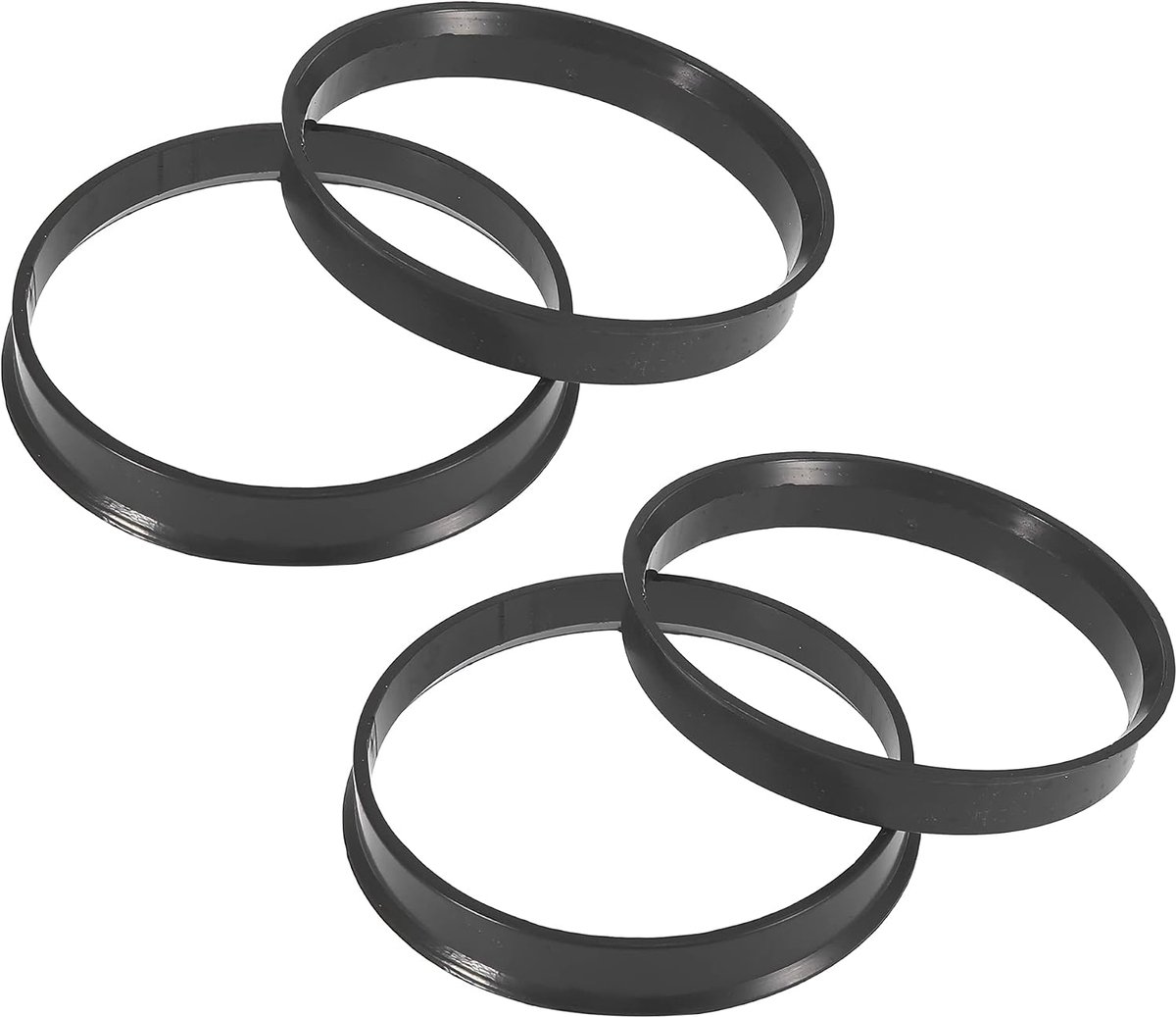 AUTOHAUX 4 stuks kunststof 63,4 mm op 67,1 mm auto naafringen afstandhouders voor het midden van het wiel