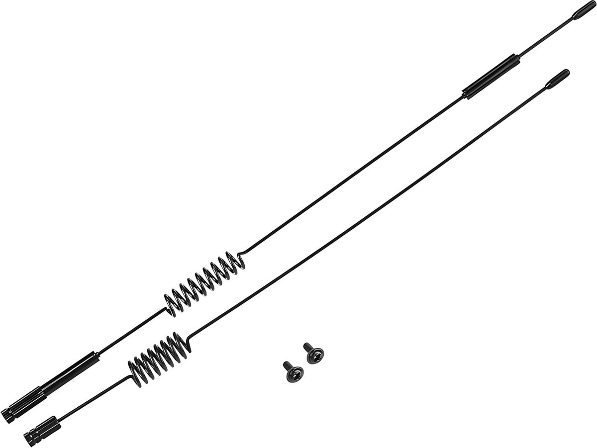 2 St¨¹cke RC Antenne, Schwarz Metall Dekoration Zubeh?rteile Simulation Antenne f¨¹r Traxxas RC Crawler Auto