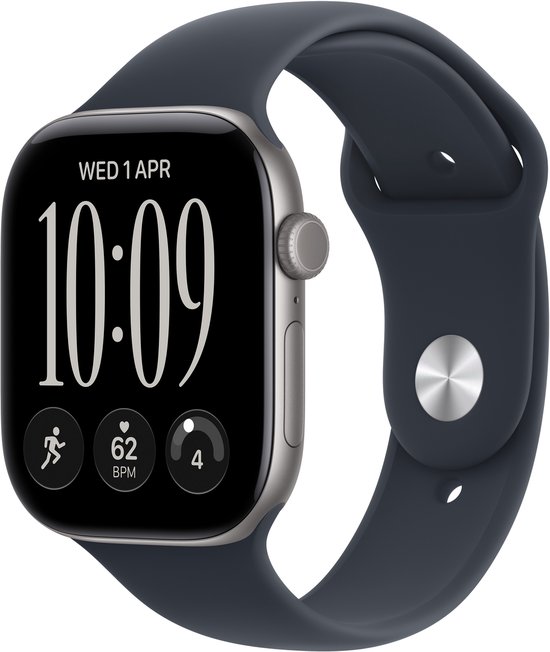 Apple Watch Series 12 Cellular 42mm Grijs Sportband S/M