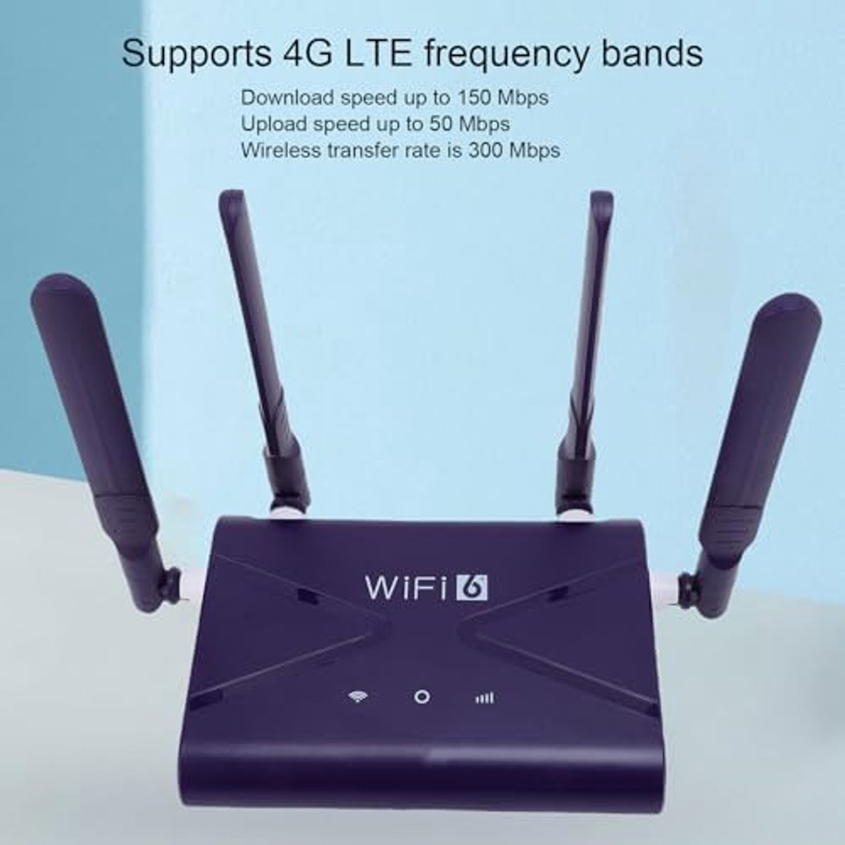4G Router Wifi6 Draadloze Router met Simkaartsleuf 300 Mbit/S LTE voor Verschillende Eenheden