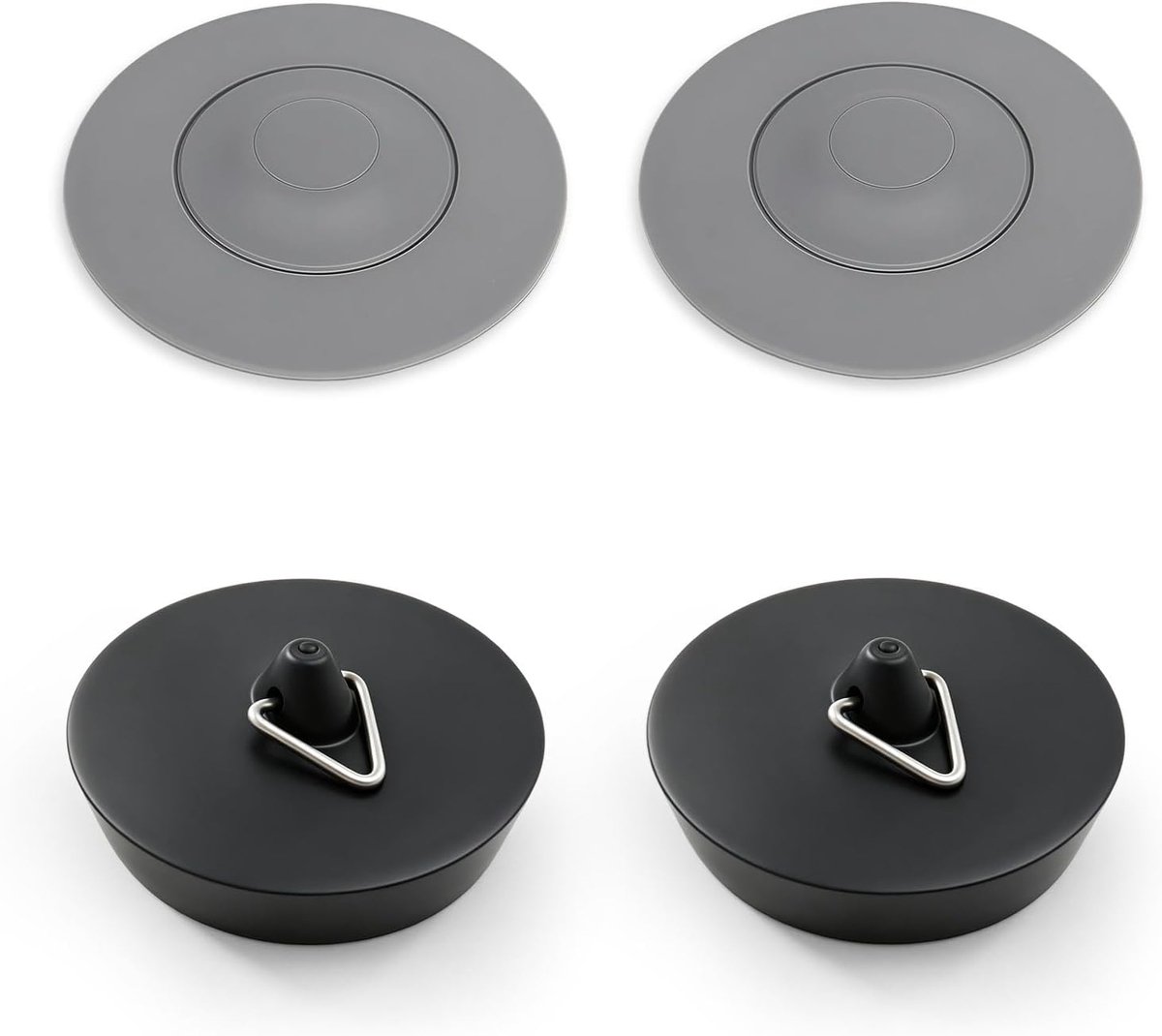 2 Stuks Siliconen Afvoerpluggen, 2 Stuks Badkuippluggen, Siliconen Aftappluggen, Badkamervloerafvoeren, Toiletfilters, Huisreparatie- En Vervangingsbenodigdheden.