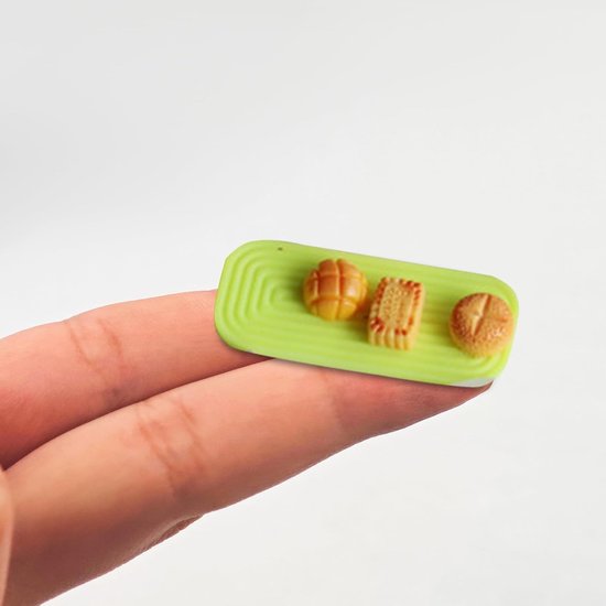 Wavy Tray Siliconen gietvormen, herbruikbare siliconen gietvormen, kleine vormen om te gieten voor doe-het-zelf knutselideeën, mini-tablets, poppenhuisdecoratie, cadeau-ideeën, siliconen — afbeelding 5