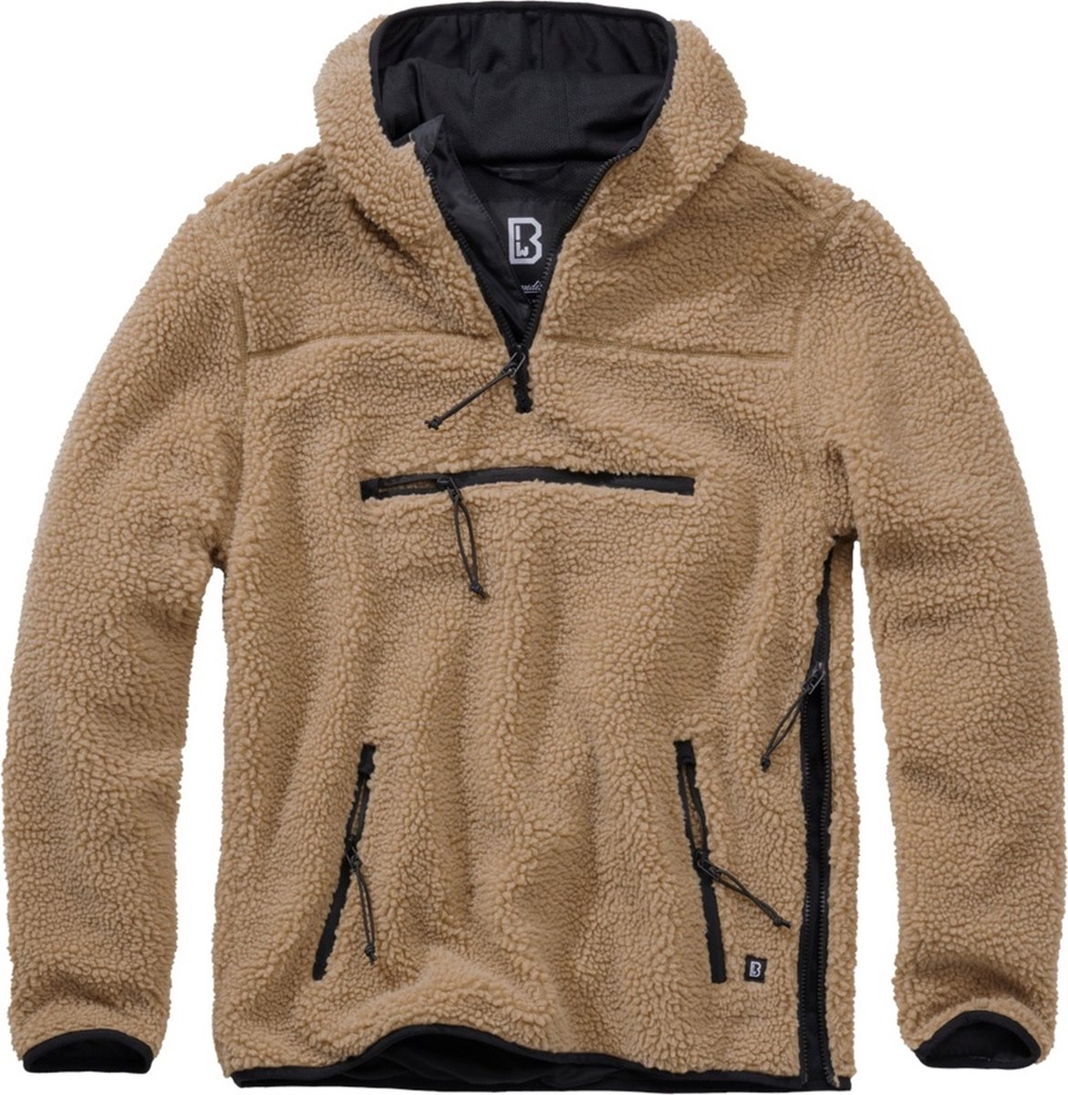 Brandit - Teddyfleece Worker Pullover Jas - S - Beige