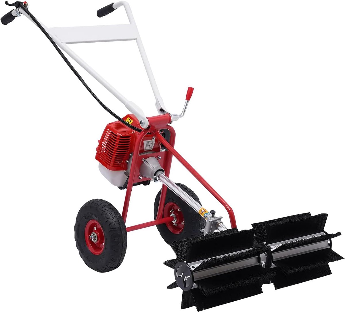 1.7PS benzine motor bezem veegmachine sneeuw schuiver sneeuw borstel 2-takt benzine motor bezem veegmachine sneeuwschuiver 1,25 kW 43cc Sweeper Broom