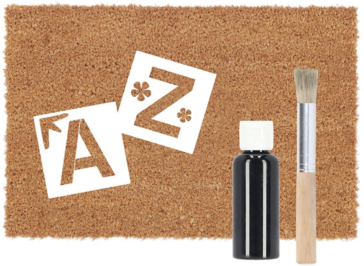 Esschert Design Deurmat zelf schilderen Bruin
