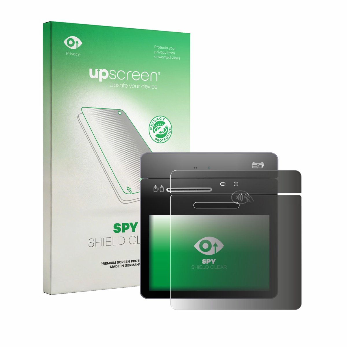 upscreen - privacy screenprotector voor Pax A3700 - Folie Beschermfolie Blauwlichtfilter