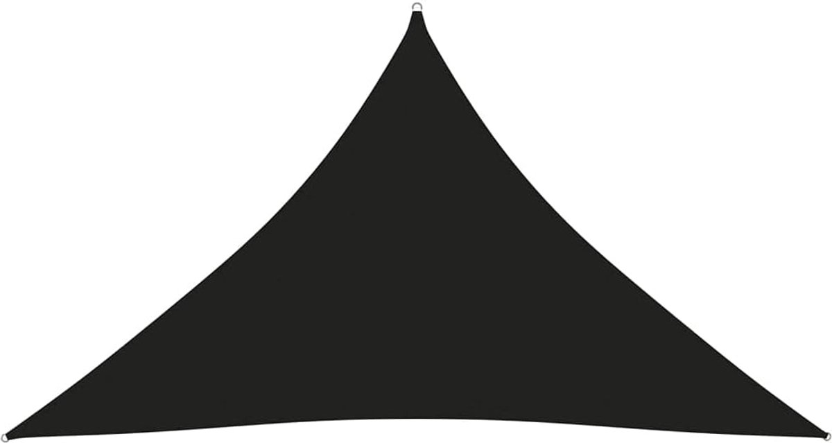 Zonwering voor tuinen, maaltijden buiten, daken, binnenplaatsen en balkons, zonnezeil, Oxford-stof, driehoekig, 4 x 4 x 5,8 m, zwart