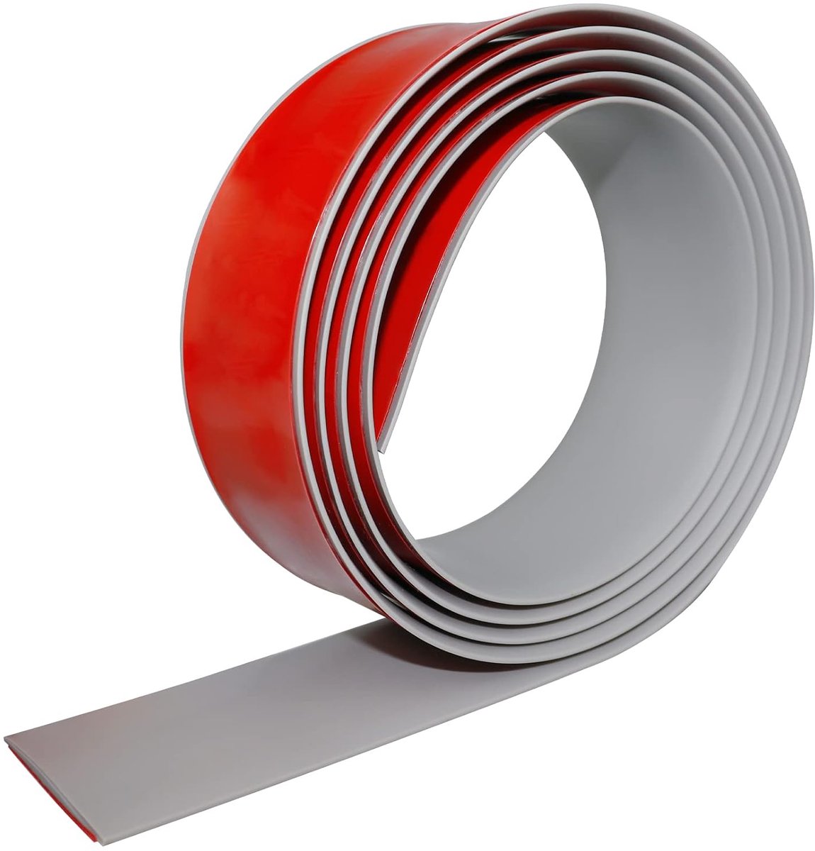 zelfklevende vloerbedekking, overgangen, laminaatvloer, 7,5 cm, brede vinylvloer, platte scheidingsstrip, 7,5 cm, grijs