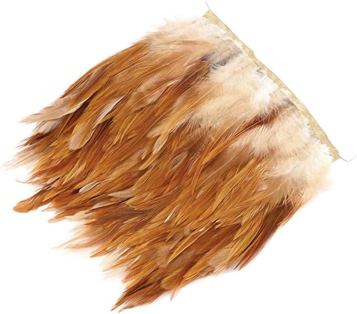 Tassels en Fringes van Satijn met Veerpatroon voor DIY Kostuums en Kledingdecoratie, 10-15cm Breed, 2 Stuks