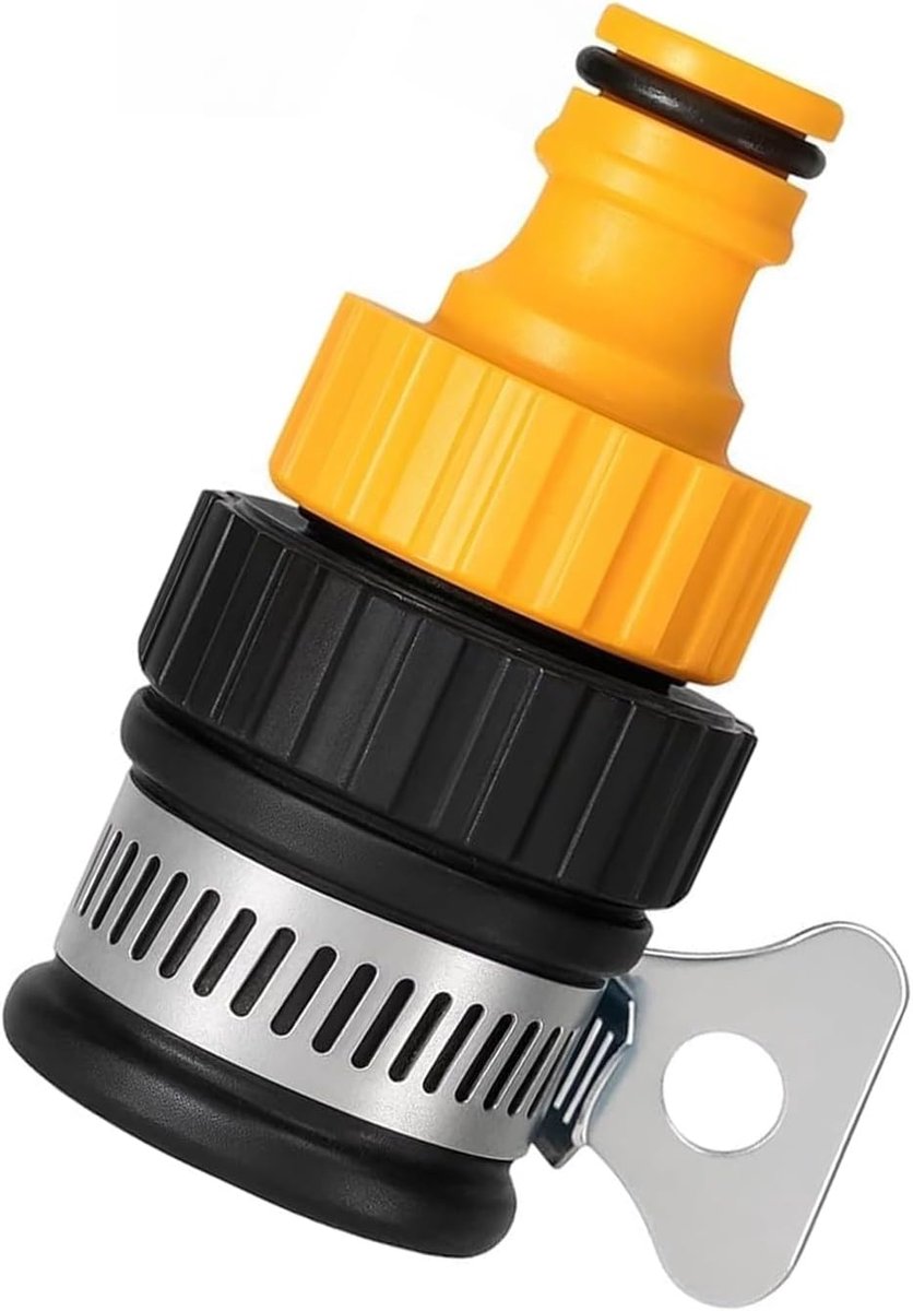 Universele Tap Connector,Slang Pipe Tap Adapter met verstelbare kraag