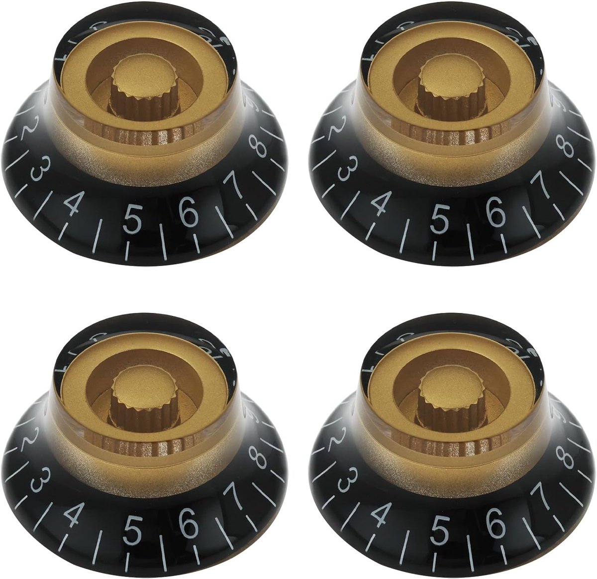 Guitar Knobs 4 Stuks - 6mm Compatibel - Volume en Toon Regelaars - Geschikt voor Les Paul - Snelle Controle