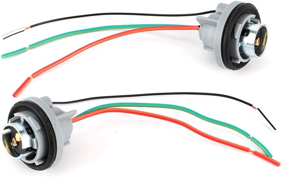 Lampfitting BAY15D/1157 - IJzeren kern - Adapter voor stoplicht - Voor bedrading en aansluiting