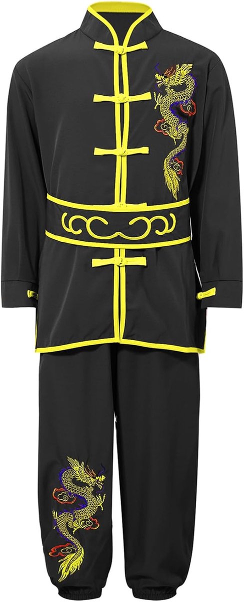 Ranrann Kung Fu kostuum voor kinderen, traditionele Chinese outfit, uniform, Tai Chi vechtsport, 3-16 jaar