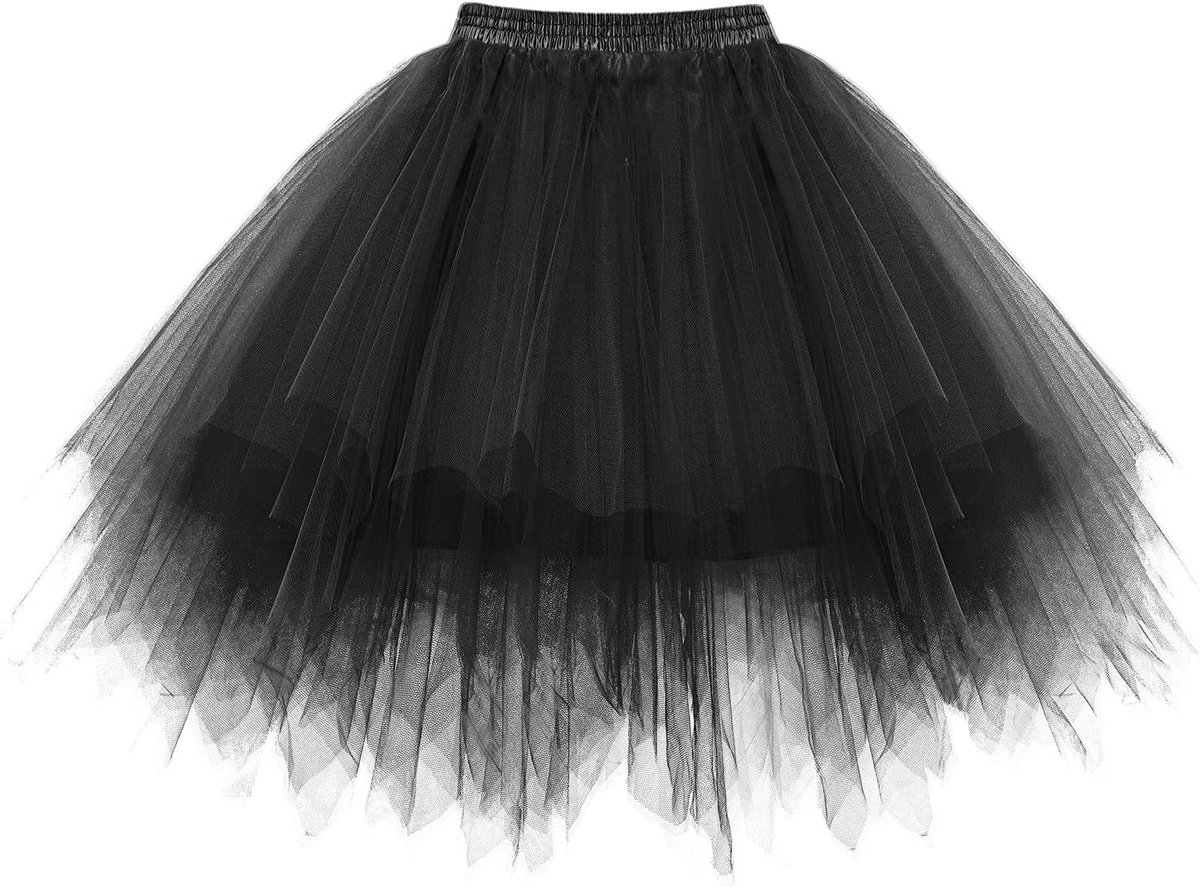Tutu van tule, korte damesrok, jaren ‚50, rockabilly, petticoat, onderrok, voor carnaval, ballet, baljurk, accessoire