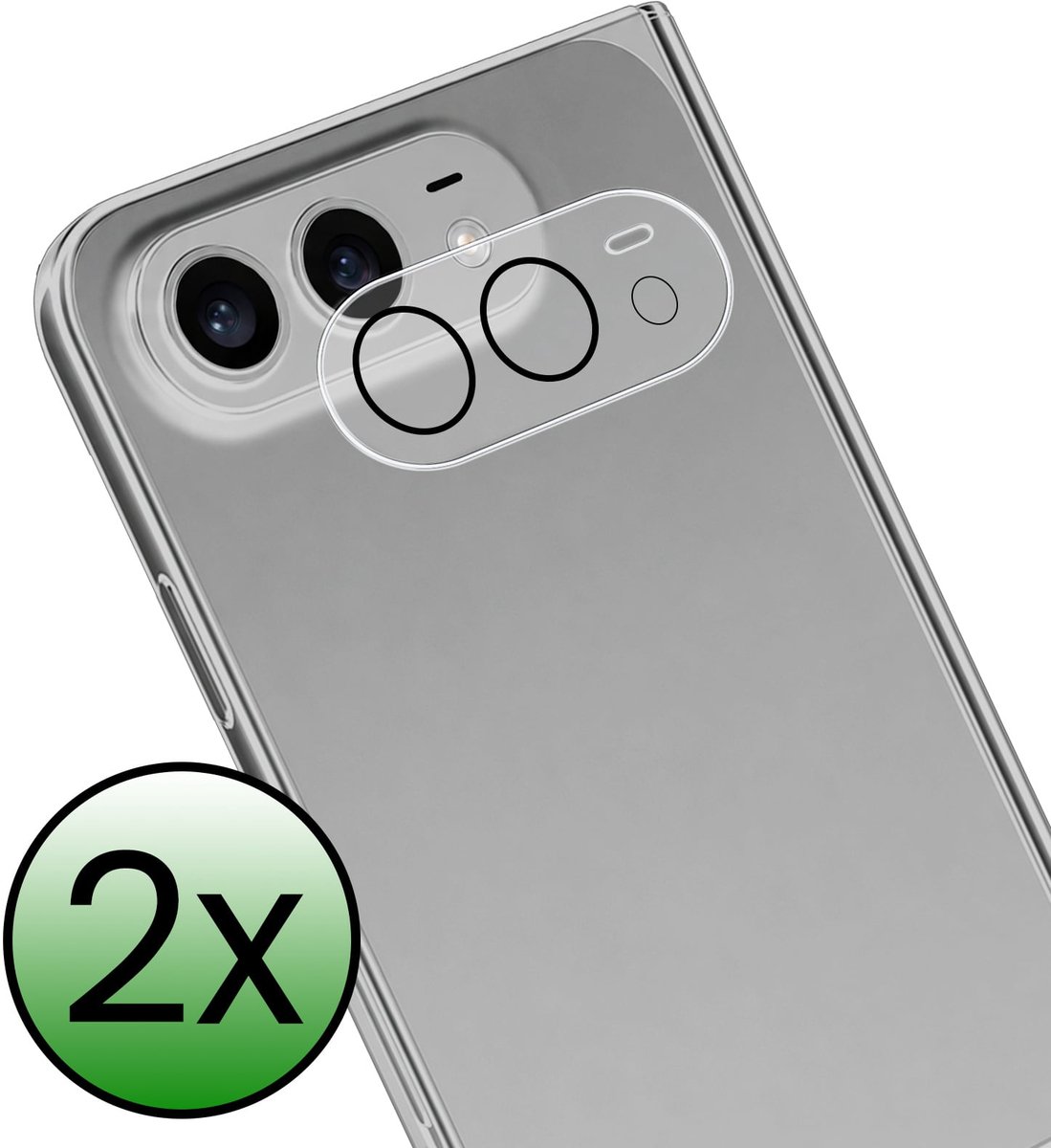 Camera Lens Protector - 2 Stuks Geschikt voor Apple iPhone Duo - Camera Screenprotector Beschermglas - Gehard Glas - Tempered Glass - Screen Protector