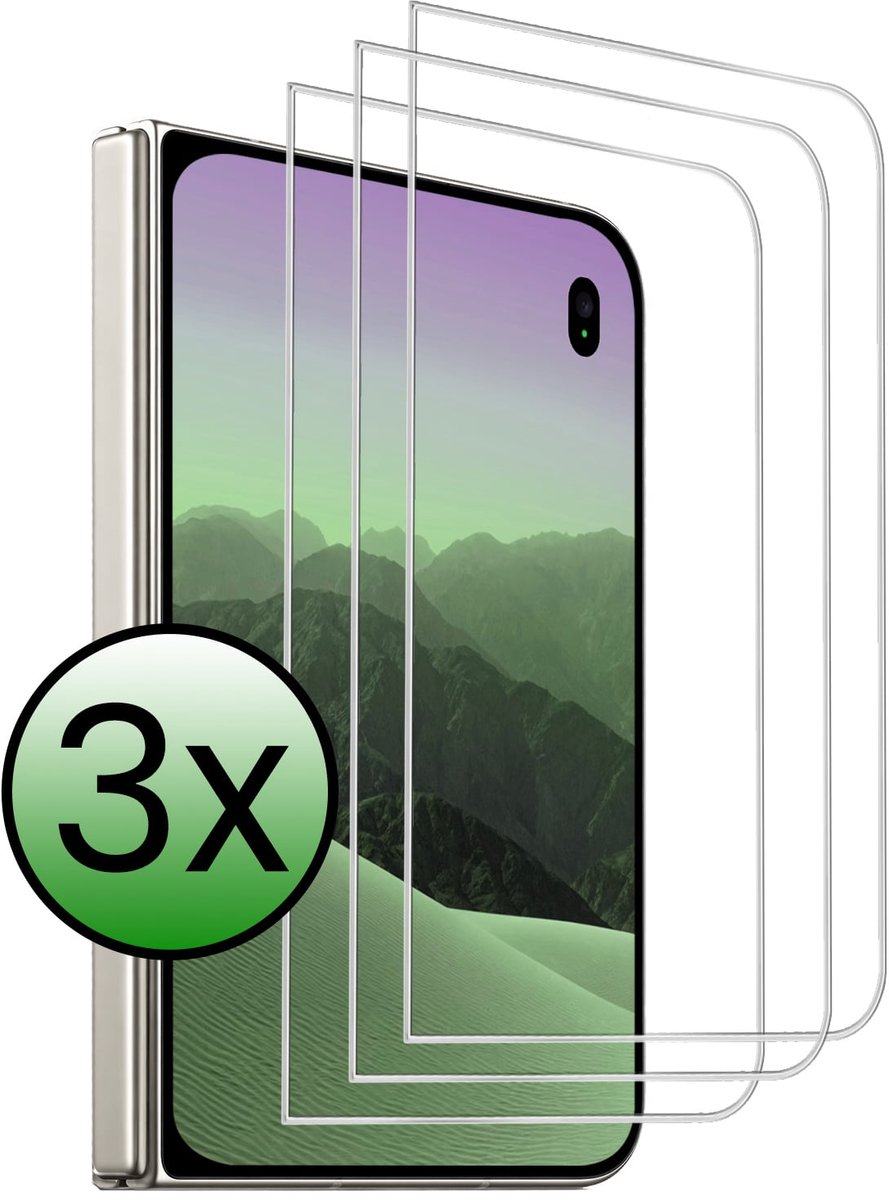 Screenprotector - 3 Stuks Geschikt voor Apple iPhone Duo - Volledige Dekking - Beschermglas - Gehard Glas - Tempered Glass - Screen Protector