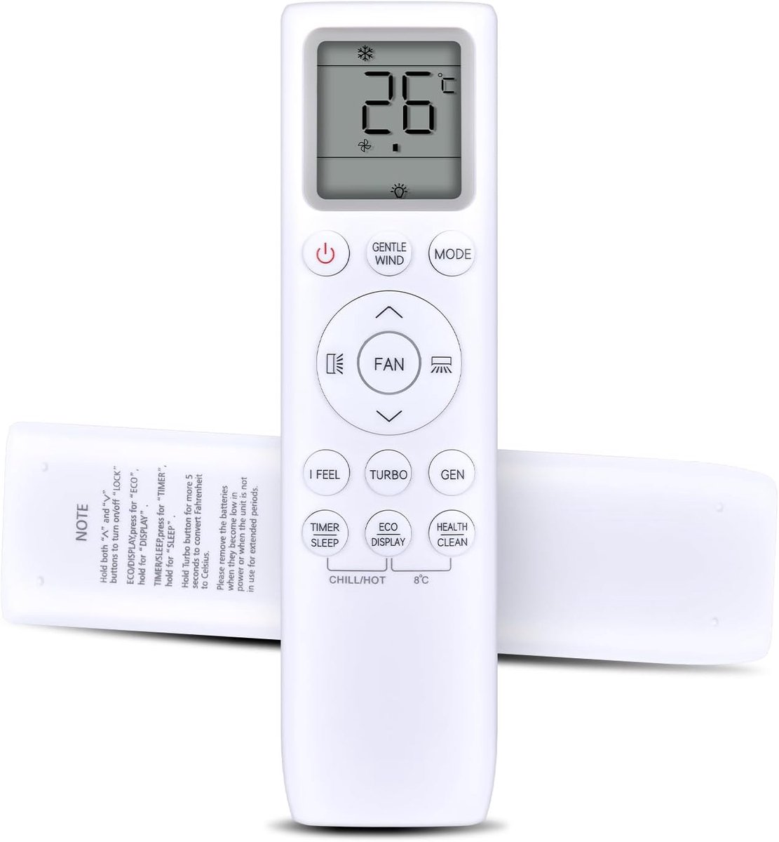 Afstandsbediening als vervanging voor TCL ES-AC110, voor Fahrenheit Celsius Convert AC-257 002383, voor HANTECH airconditioning