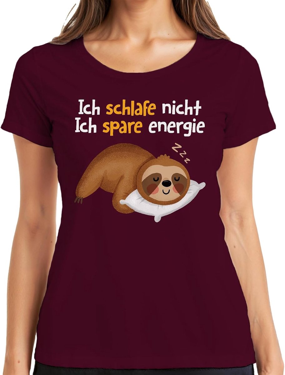 Slaapmoffel chillmodus slaap not spare energie dames T-shirt
