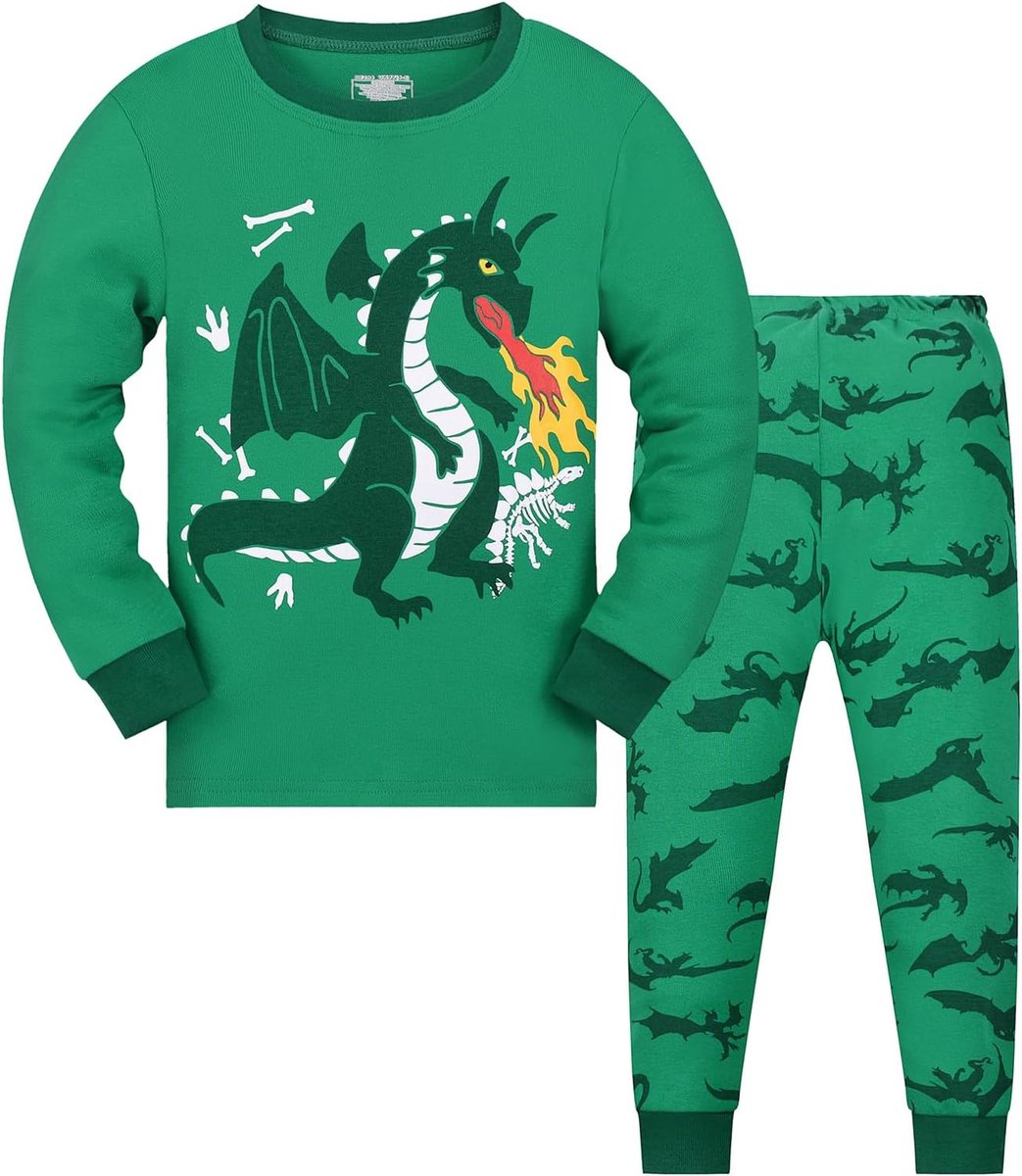 pyjama Kinder pyjama Jongen Lange mouw Katoen Winter Kerst Nachtkleding 3-9 jaar
