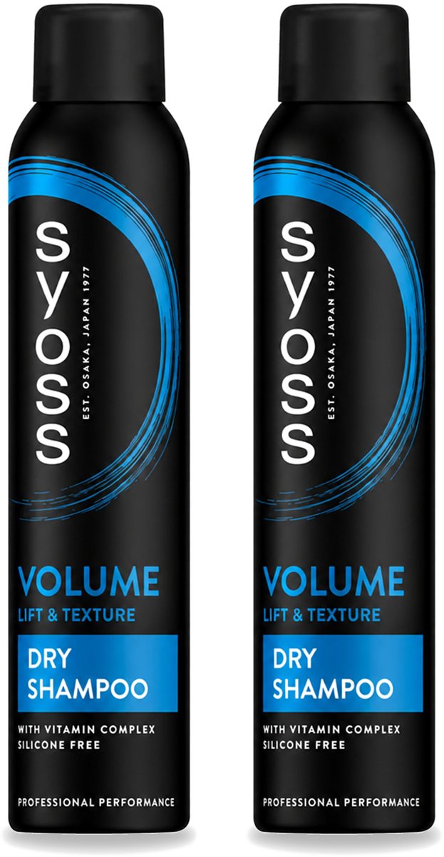 2 x SYOSS - Volume Droogshampoo - Shampoo - Voor Volumeboost - 200ml - Voordeelverpakking - 2 stuks